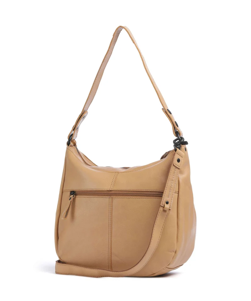 Spikes & Sparrow Suede Mix Natalia Beuteltasche camel