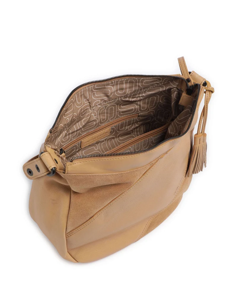 Spikes & Sparrow Suede Mix Natalia Beuteltasche camel