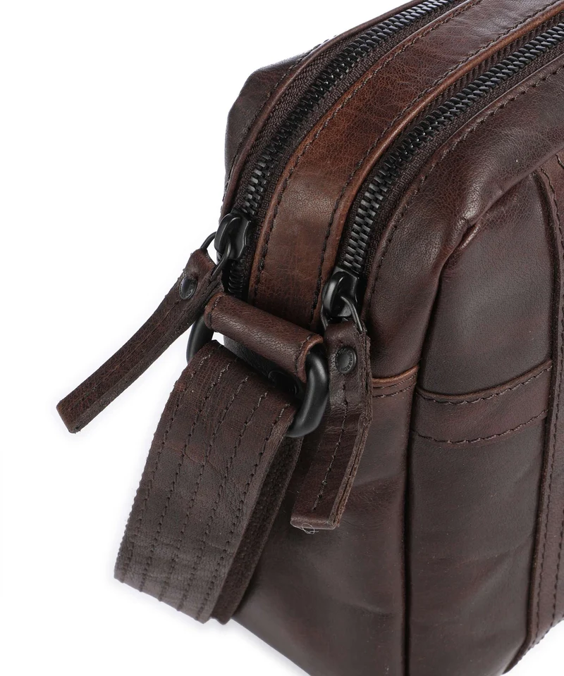 Spikes & Sparrow Bronco Ayden Umhängetasche dark brown