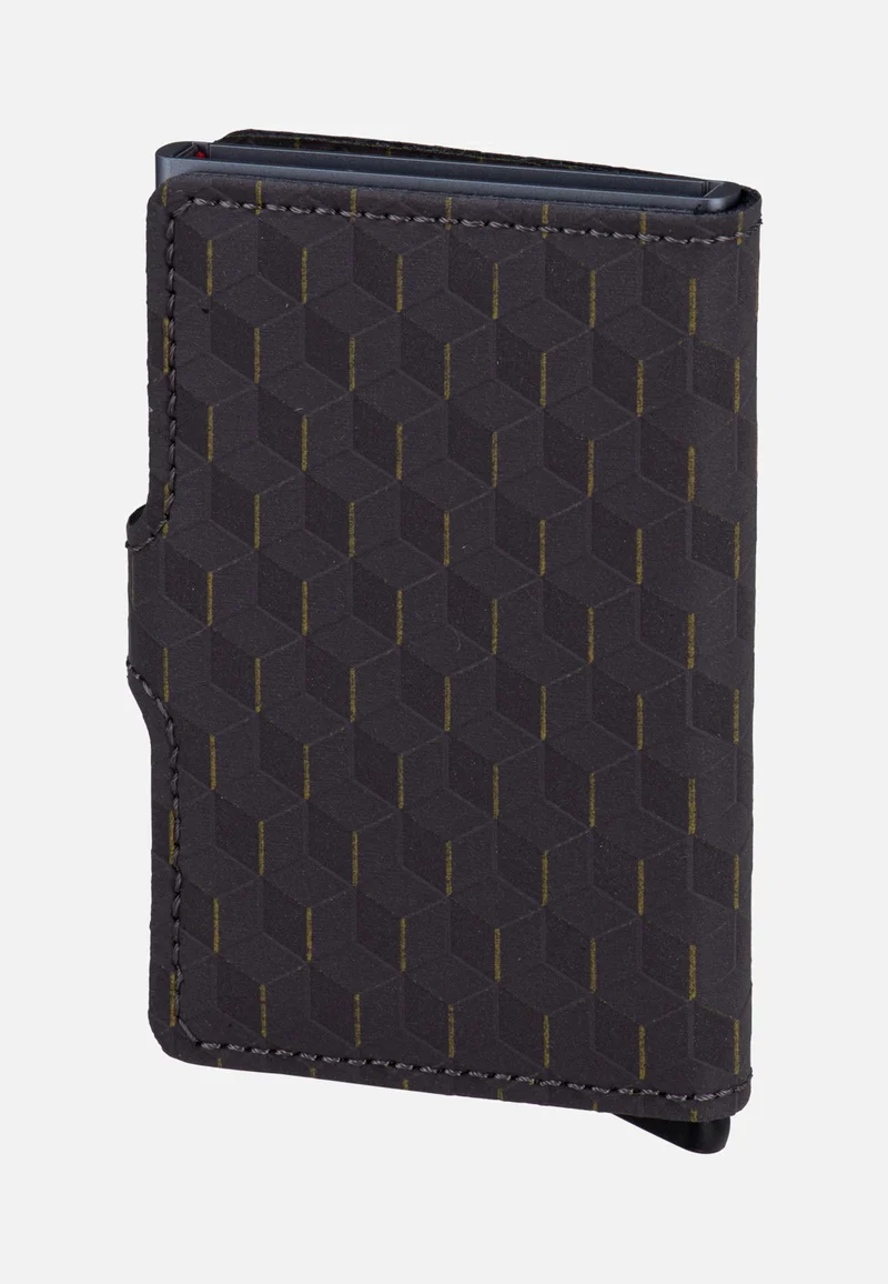 Miniwallet Optical Grey-Yellow - Portemonnaie