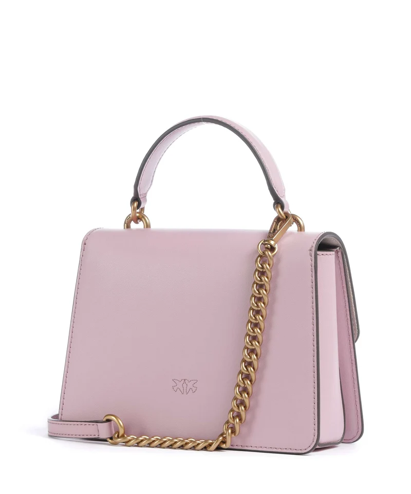 Pinko Love One Mini Handtasche rosa chiaro/antique gold