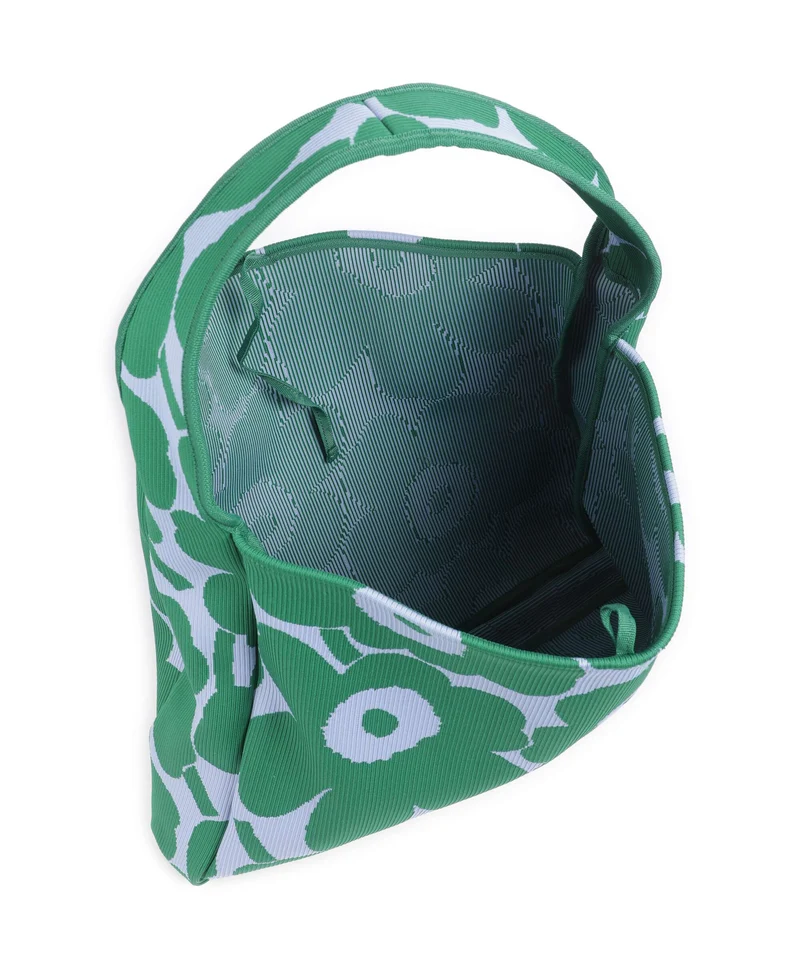 Marimekko Knitted Unikko Beuteltasche dark green/blue