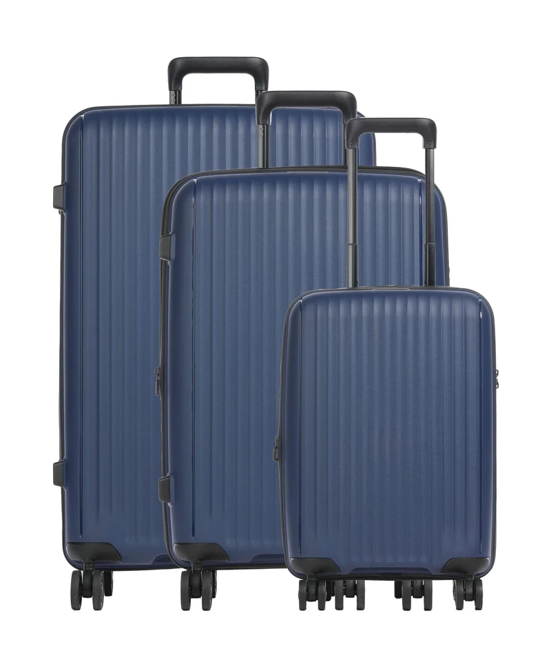 Travelite Skymate 4-Rollen Trolley Set navy