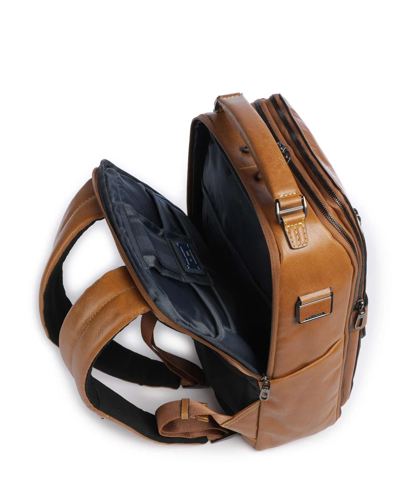 Piquadro Solm Laptop-Rucksack beige