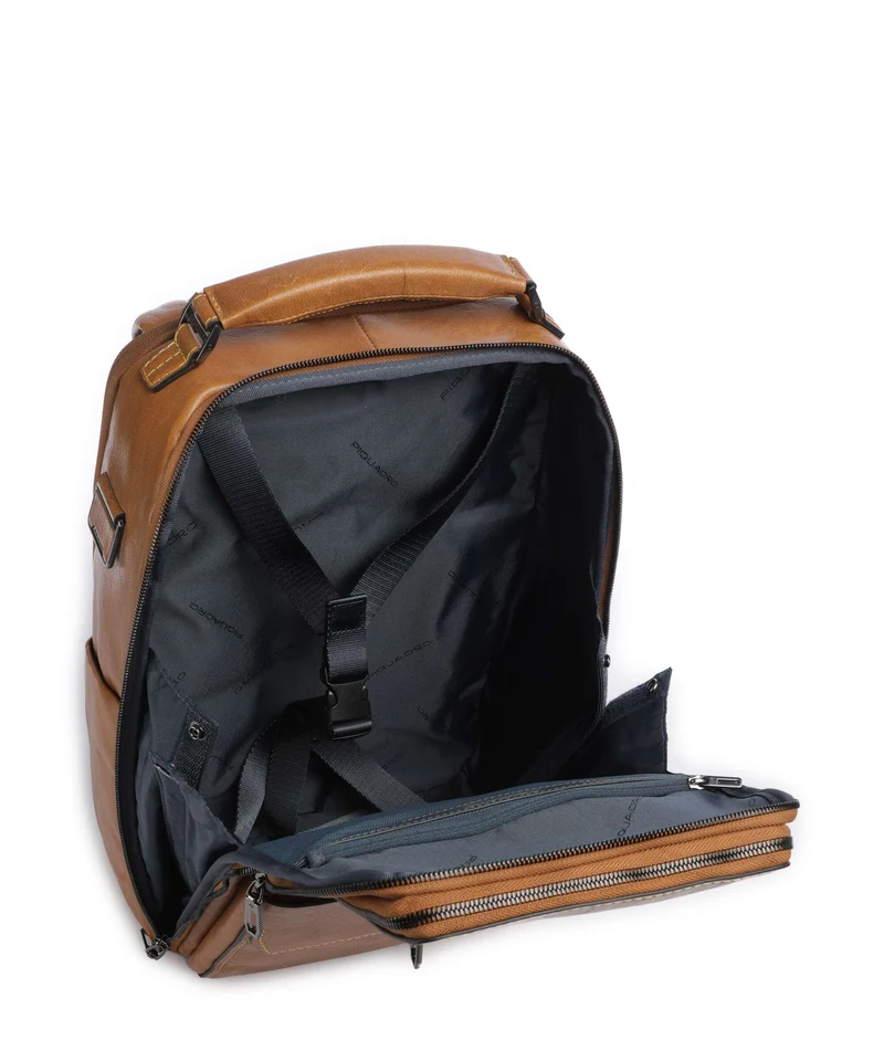Piquadro Solm Laptop-Rucksack beige