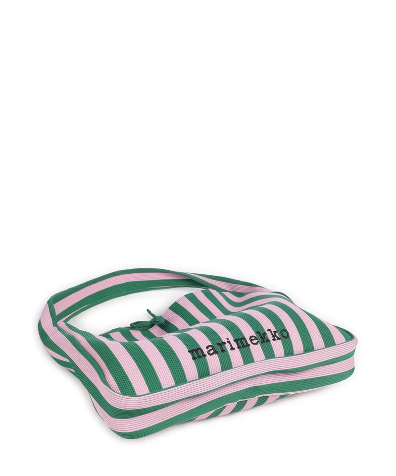 Marimekko Knitted Merirosvo Beuteltasche pink/dark green