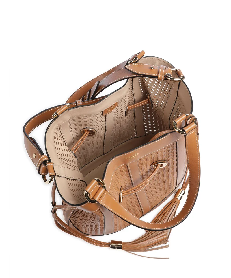 Lancel Premier Flirt M Bucket Handtasche camel
