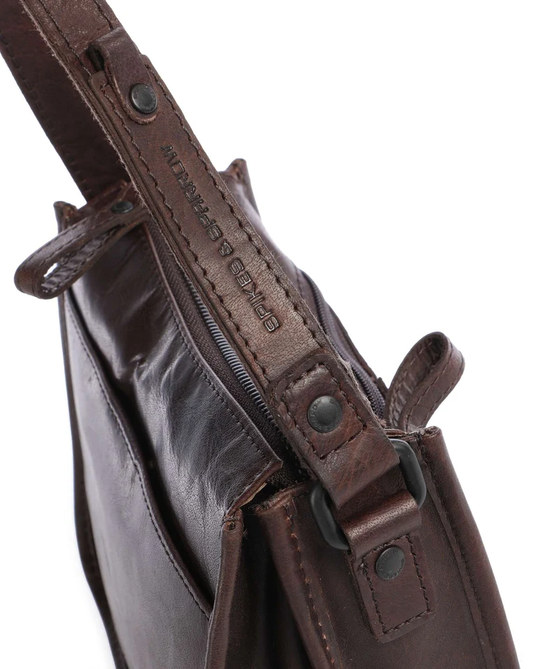 Spikes & Sparrow Bronco Joy Umhängetasche dark brown