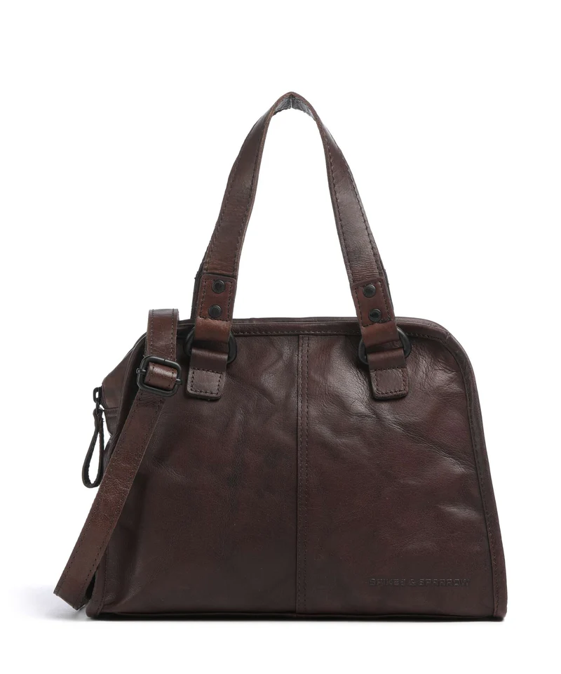 Spikes & Sparrow Bronco Danine Handtasche dark brown