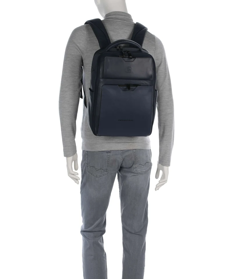 Piquadro Ael Laptop-Rucksack blue