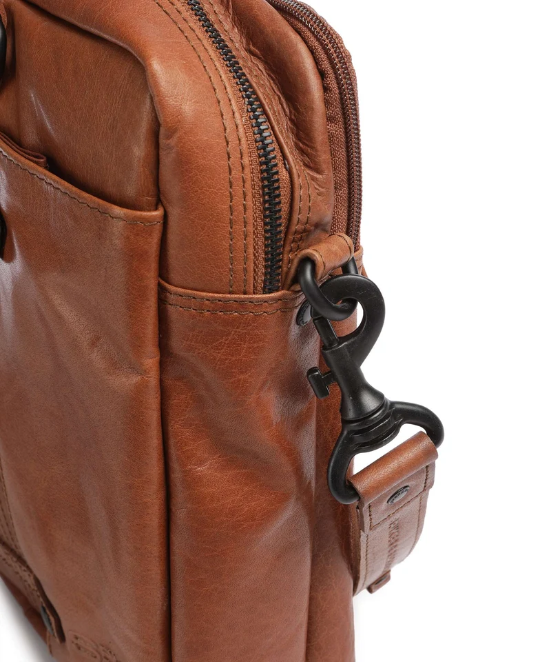 Spikes & Sparrow Bronco Dexter Aktentasche brandy
