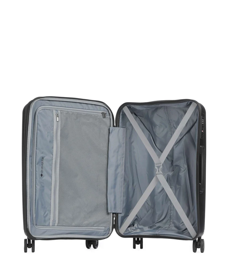 Travelite Skymate 4-Rollen Trolley Set black