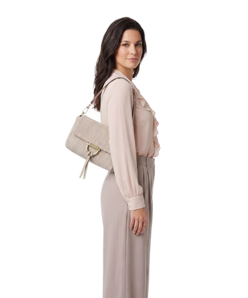 Abro Raffia Classica Temi Schultertasche sahara