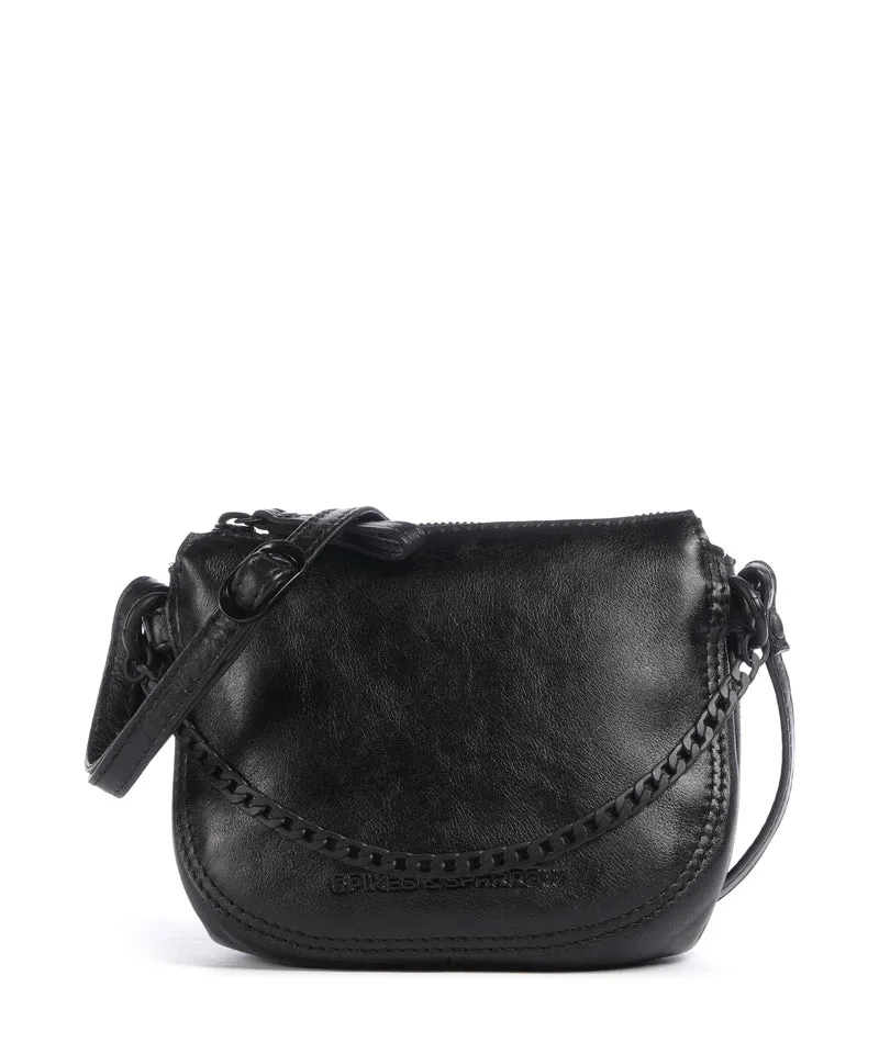Spikes & Sparrow Apache Delaine Umhängetasche black
