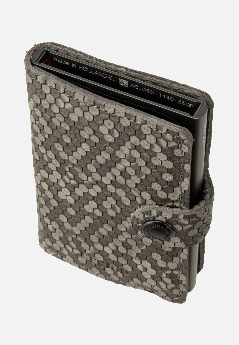Miniwallet Hexagon Grey - Portemonnaie