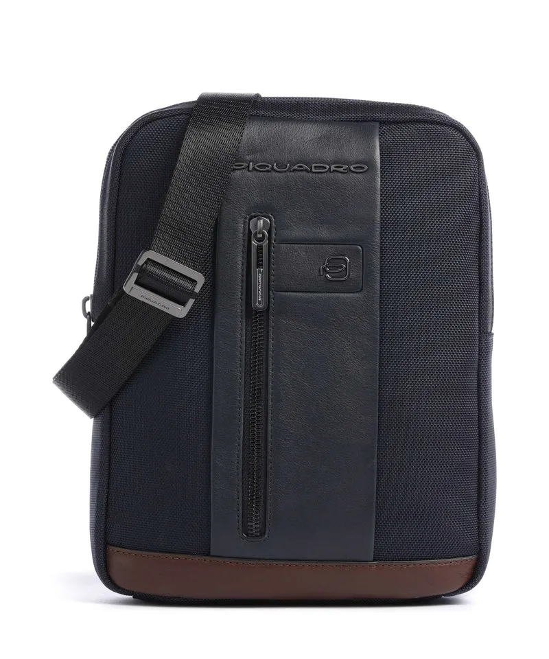 Piquadro Brief 2 Umhängetasche blue/cognac