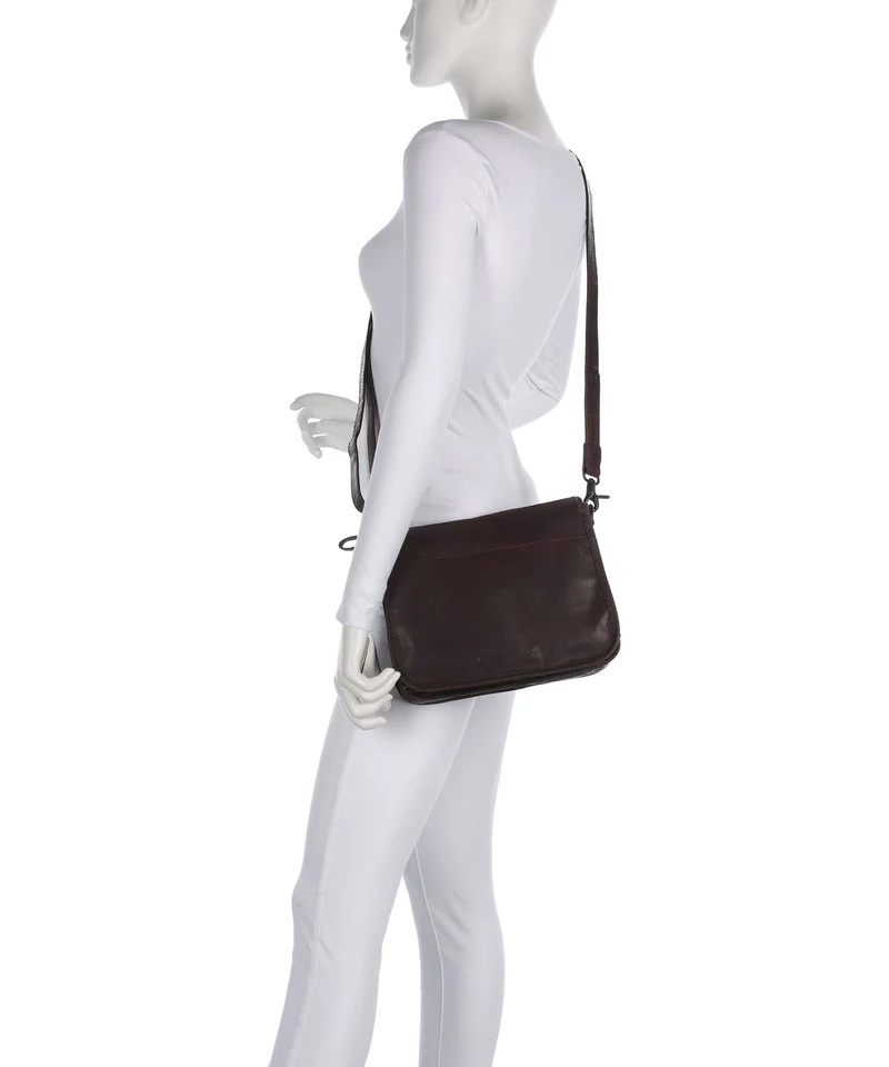 Spikes & Sparrow Bronco Chanice Schultertasche dark brown