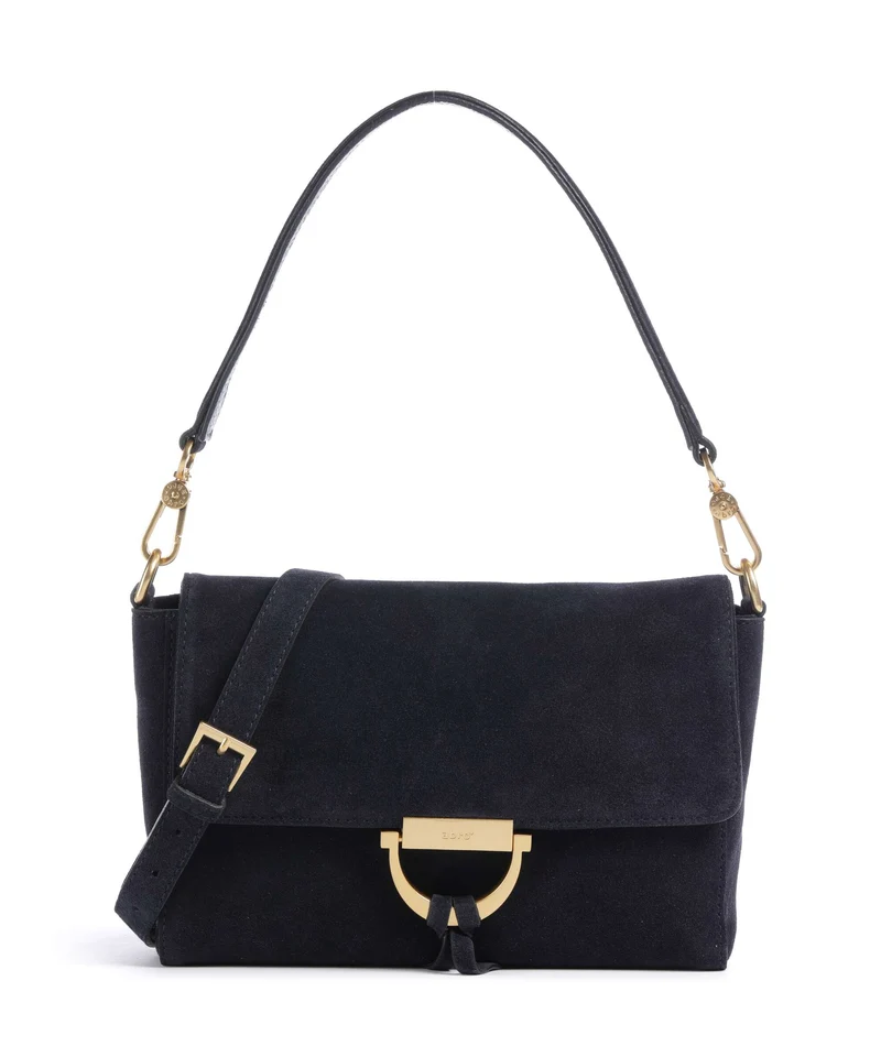 Abro Suede Temi Schultertasche navy