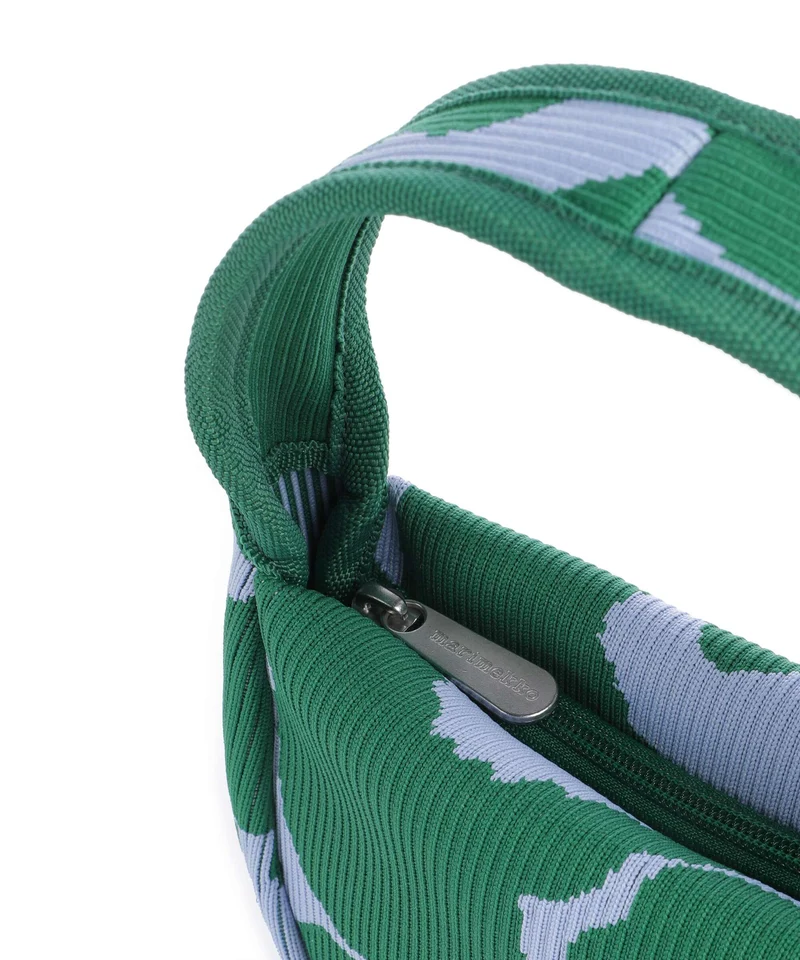 Marimekko Knitted Unikko Handtasche dark green/blue