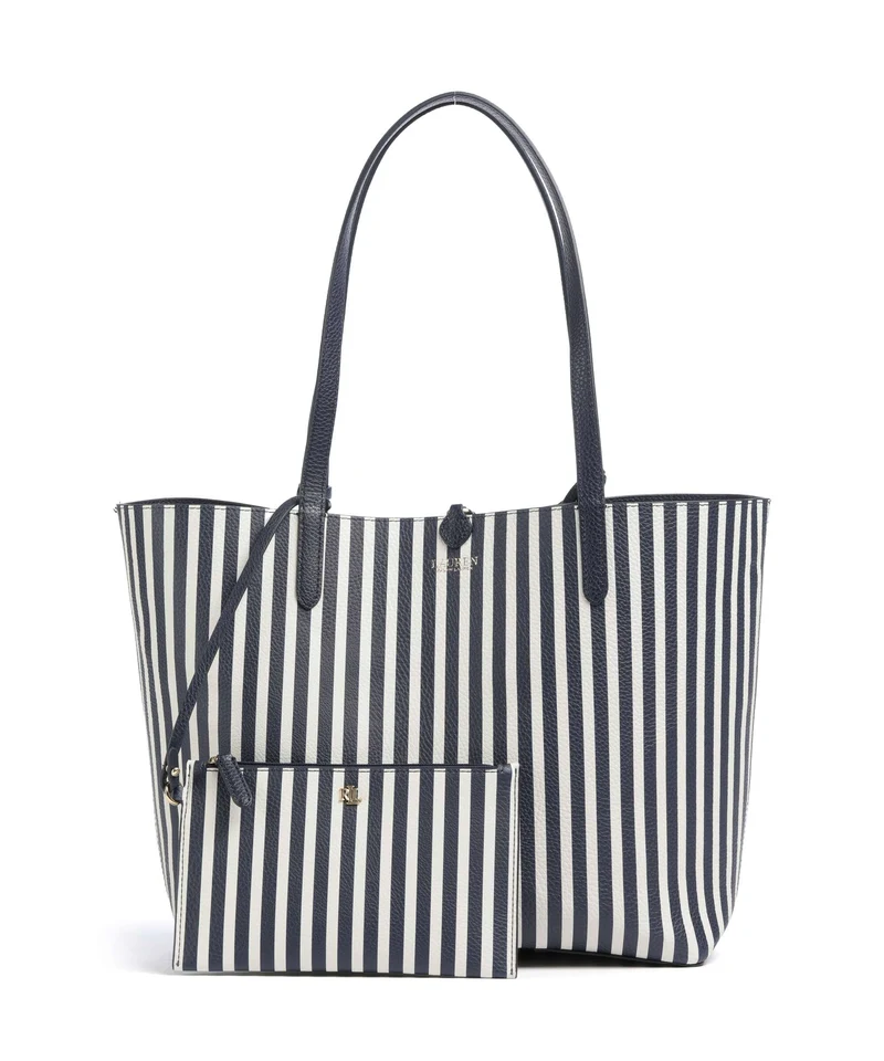Lauren Ralph Lauren Medium Shopper refined navy/skinny stripe