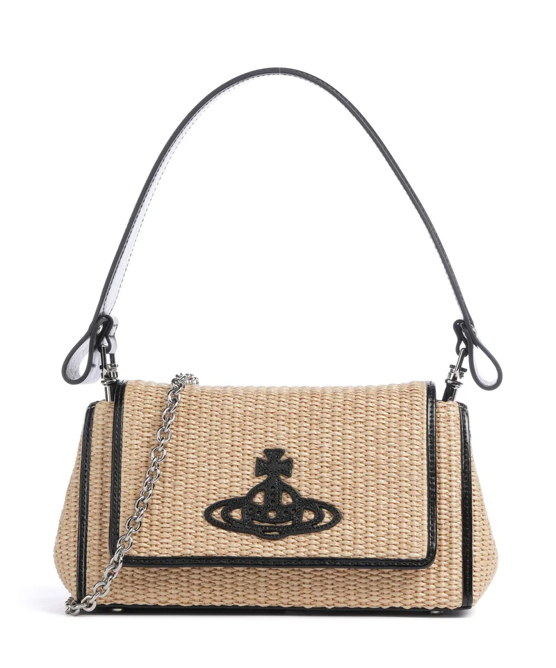 Vivienne Westwood Hazel Medium Schultertasche natural