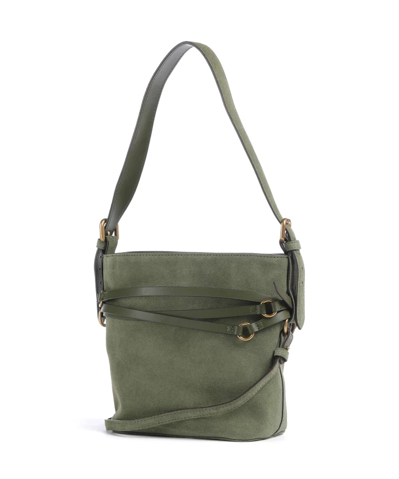 Pinko Belt Mini Bucket Handtasche oliva capulet/antique gold