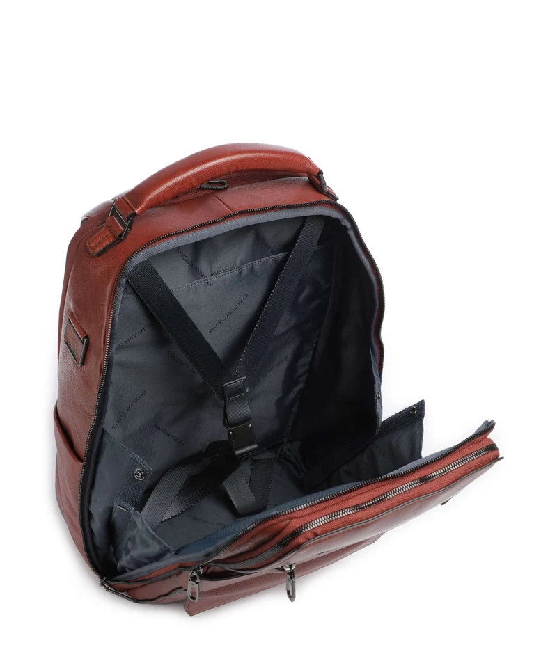 Piquadro Solm Laptop-Rucksack cuoio