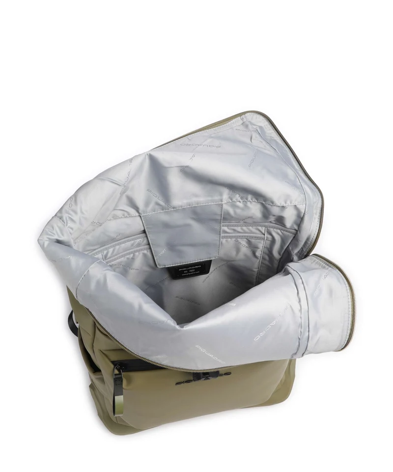 Piquadro Corner Special Rolltop Rucksack light green