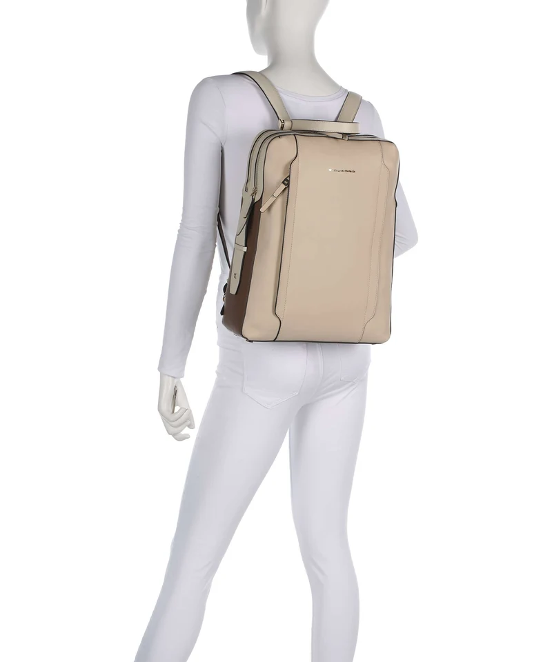 Piquadro Circle Rucksack beige/cuoio