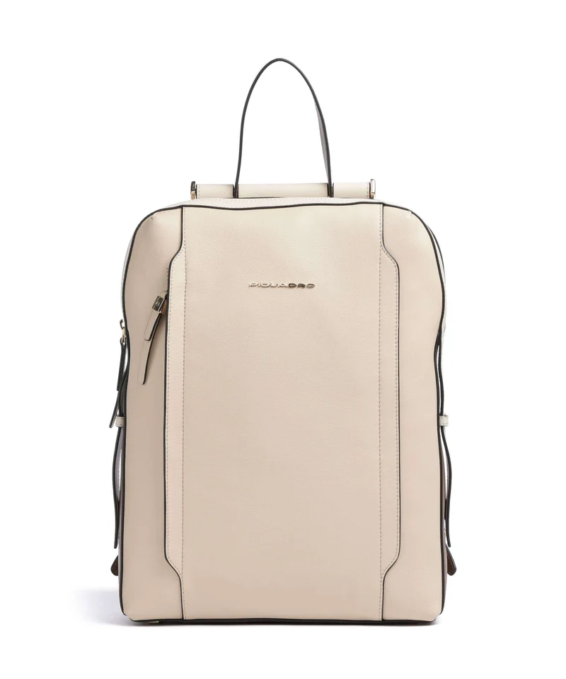 Piquadro Circle Laptop-Rucksack beige/cuoio