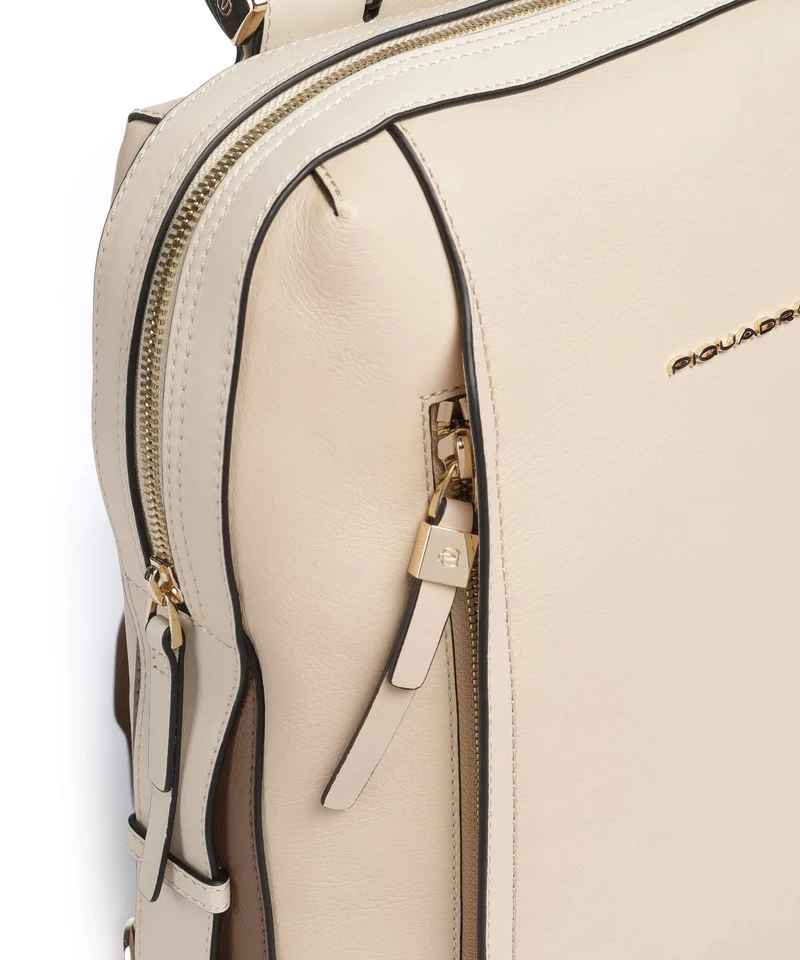 Piquadro Circle Laptop-Rucksack beige/cuoio