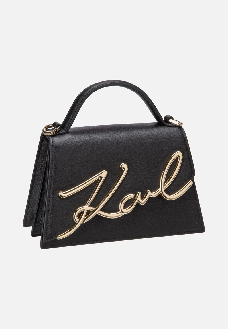 K/Signature 2.0 SM Black/Gold - Crossbody Bag