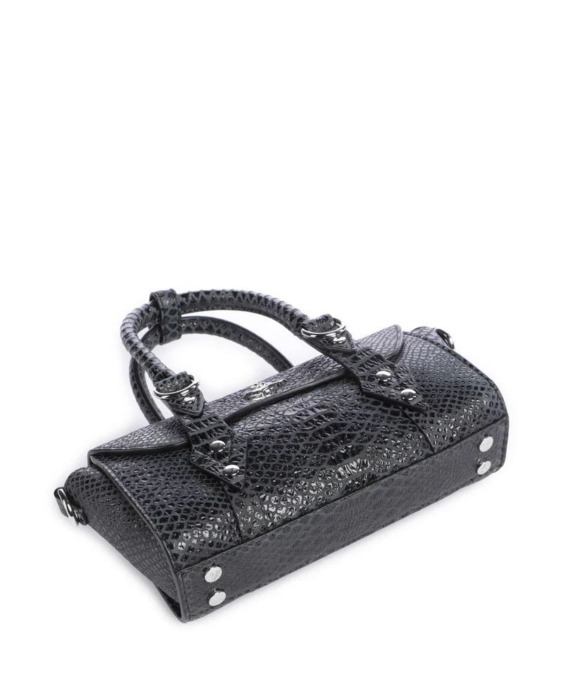 Vivienne Westwood Bettina Snake Effect Mini Handtasche dark grey