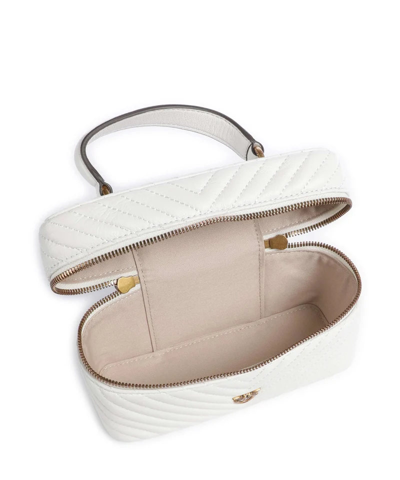 Pinko Vanity Mini Handtasche bianco nembo/antique gold