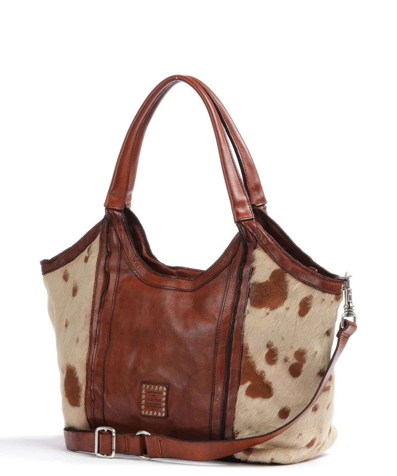 Campomaggi Shopper bianco/beige/cognac