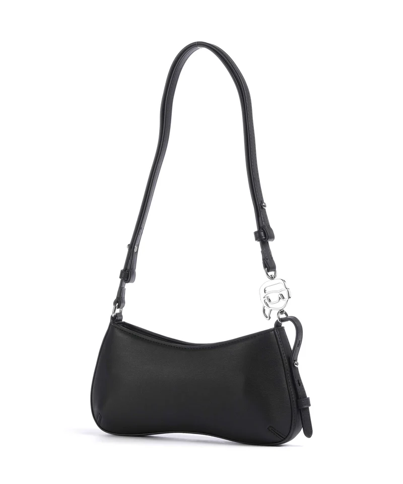 Karl Lagerfeld Ikon Smooth Schultertasche black