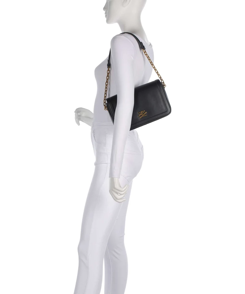 Karl Lagerfeld K/Autograph Medium Schultertasche black/gold