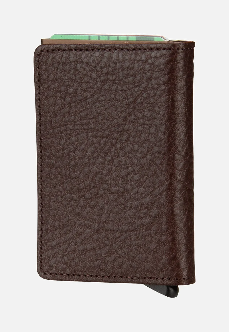 Slimwallet Veg Tanned Espresso-Brown - Portemonnaie