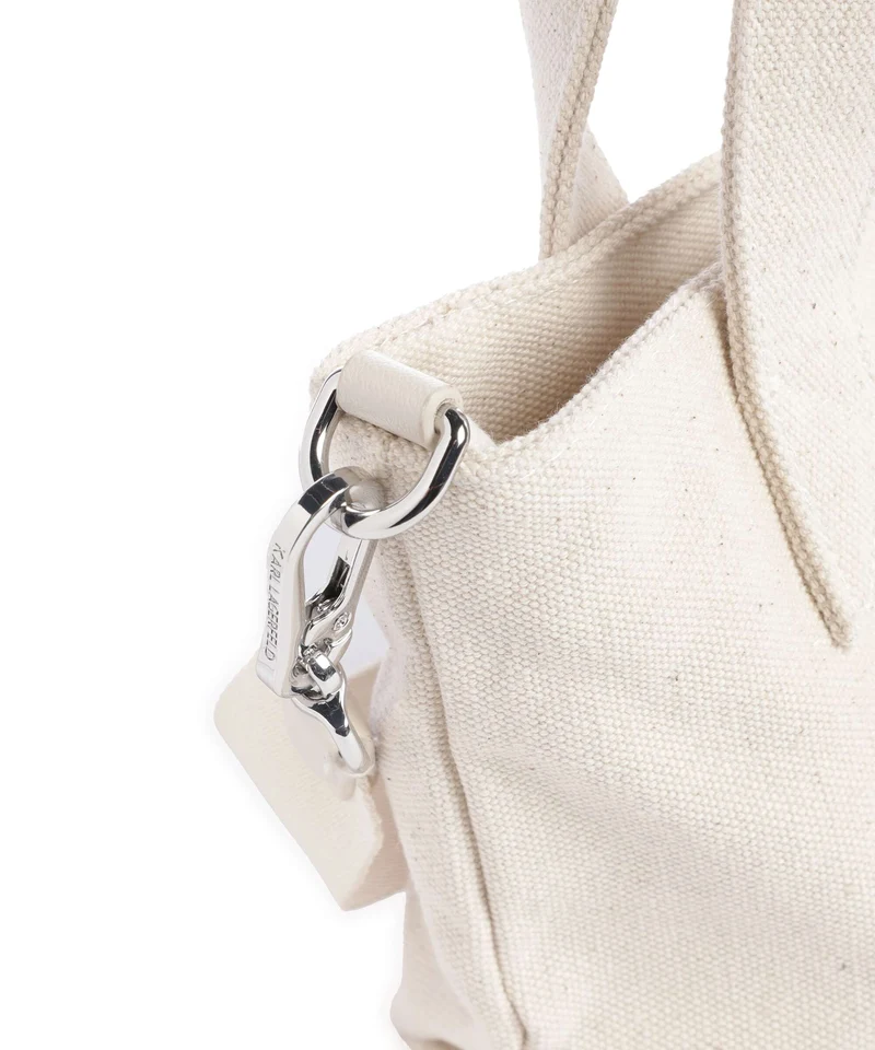 Karl Lagerfeld Ikon Circle Choupette Small Handtasche off white