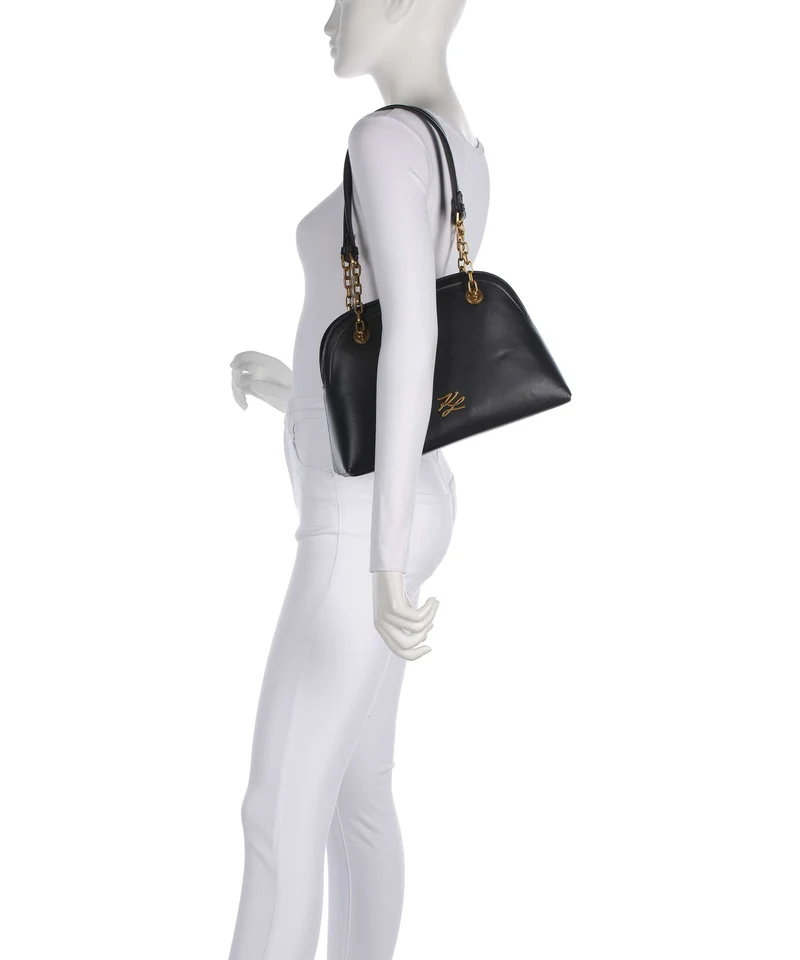 Karl Lagerfeld K/Autograph Bowling Medium Schultertasche black/gold