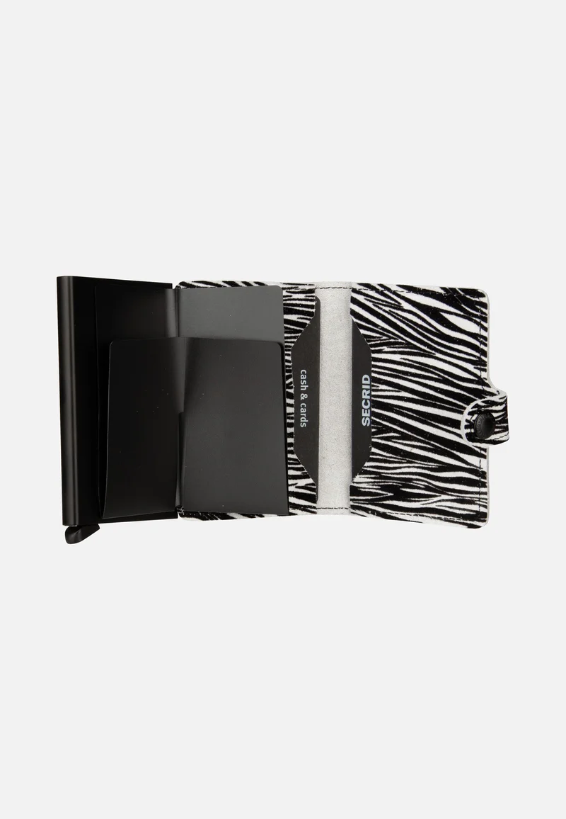 Miniwallet Zebra Light Grey - Portemonnaie