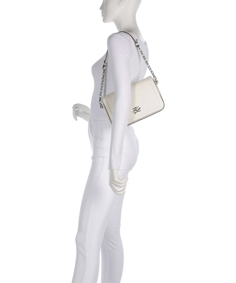 Karl Lagerfeld K/Autograph Medium Schultertasche off white
