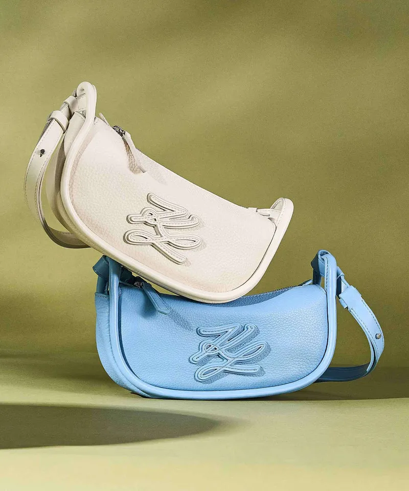 Karl Lagerfeld K/Autograph Small Schultertasche blue bloom