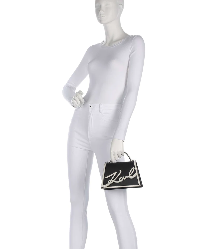 Karl Lagerfeld K/Signature 2.0 Umhängetasche black/white