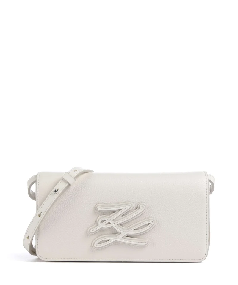 Karl Lagerfeld K/Autograph Mini Umhängetasche off white