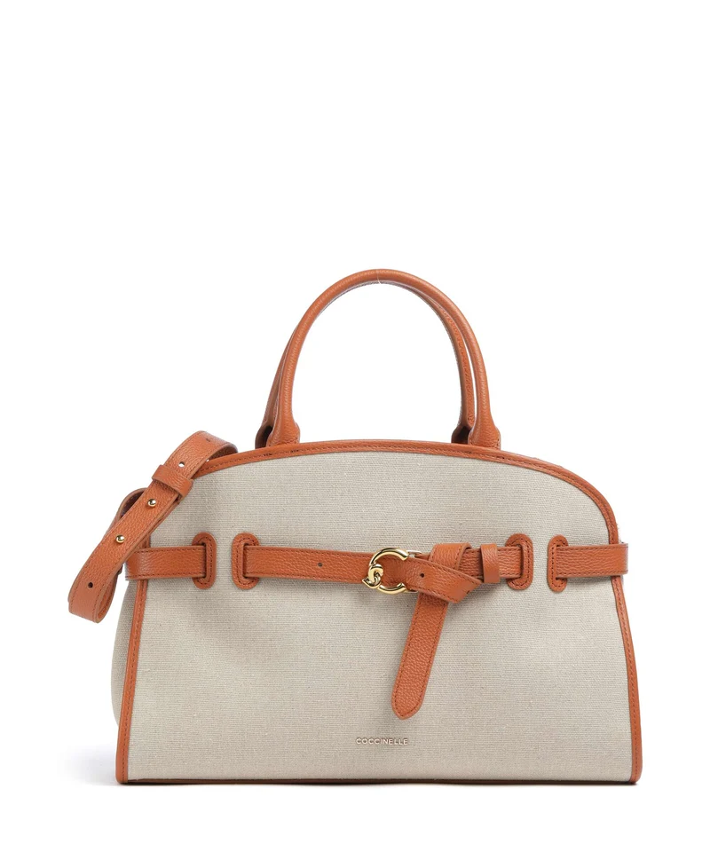Coccinelle Sabine Canvas Handtasche natural/crab