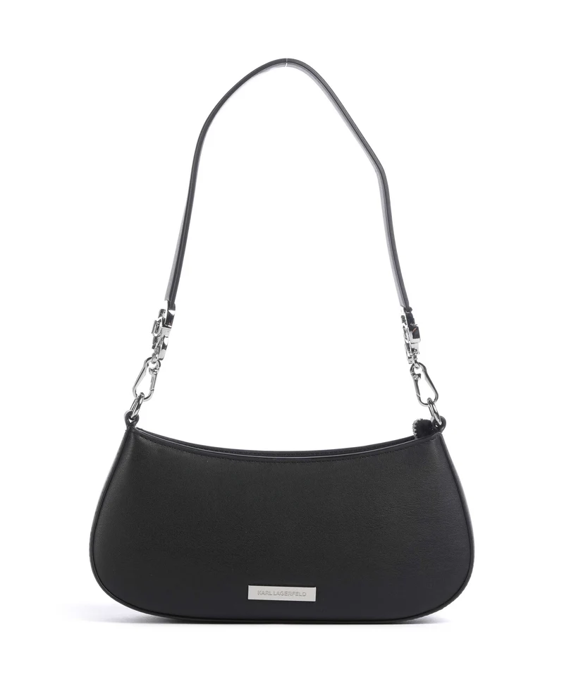 Karl Lagerfeld Ikon Smooth Schultertasche black