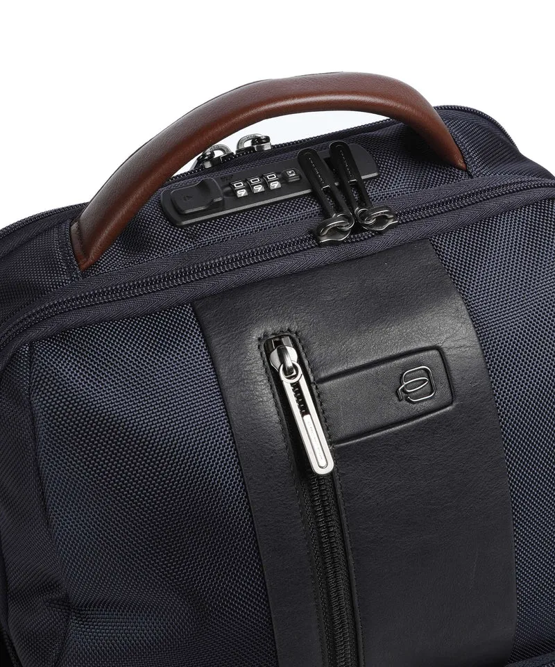 Piquadro Brief 2 Laptop-Rucksack blue/cognac
