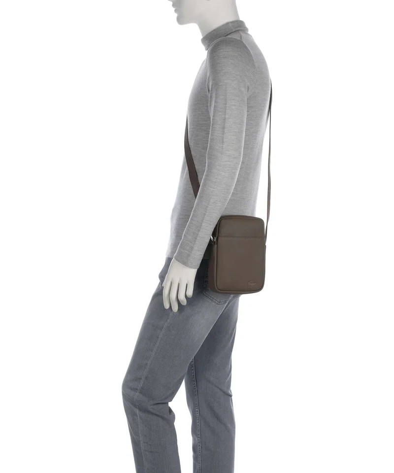Lacoste Mens Classic Umhängetasche morel