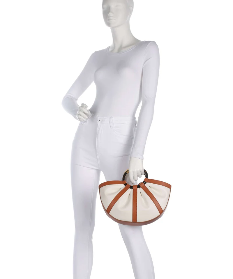 Coccinelle Shell Handtasche crab/pearl